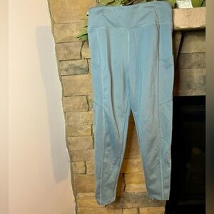 Gray moisture wicking/quick dry athletic leggings